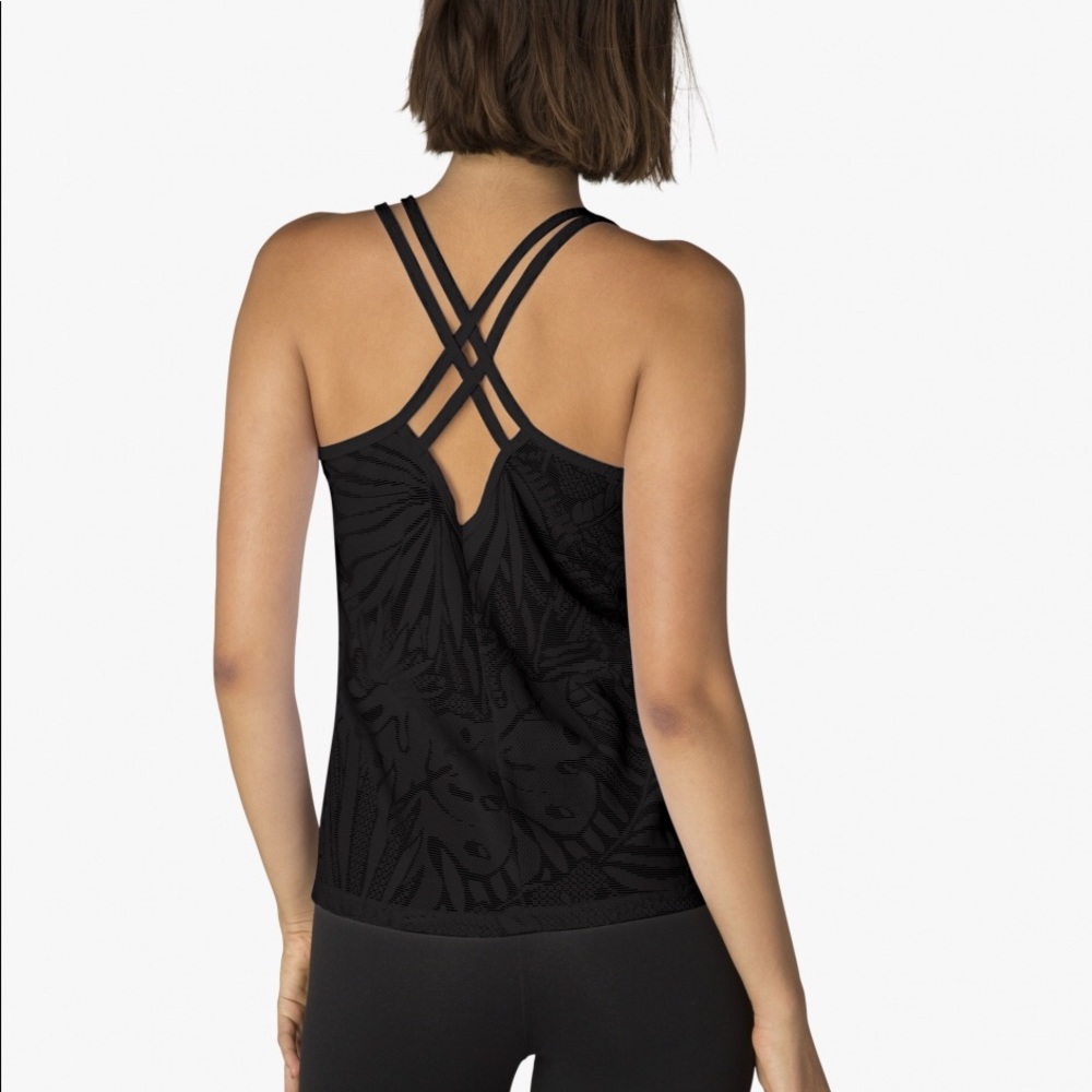 Beyond Yoga Oasis Mesh Cross Tank